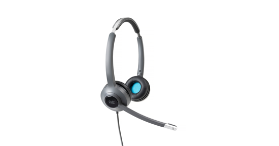 Cisco 522 Headset Bedraad Hoofdband Kantoor/callcenter Zwart, Grijs