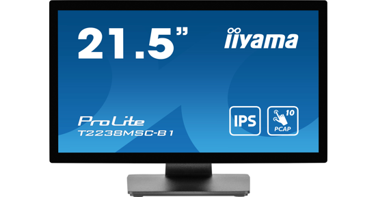 iiyama ProLite T2238MSC-B1 computer monitor 54,6 cm (21.5") 1920 x 1080 Pixels Full HD LED Touchscreen Zwart