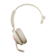 Jabra Evolve2 65, UC Mono Headset Draadloos Hoofdband Kantoor/callcenter USB Type-C Bluetooth Beige