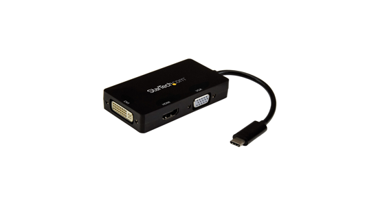 Startech USB-C multiport adapter 4K 30 Hz 3-in-1 USB C naar HDMI, DVI of VGA