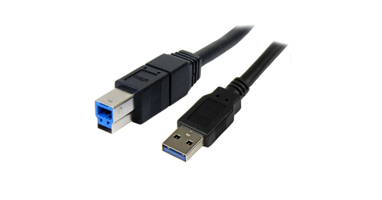 Startech 3 m zwarte SuperSpeed USB 3.0-kabel A-naar-B M/M