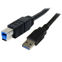 Startech 3 m zwarte SuperSpeed USB 3.0-kabel A-naar-B M/M