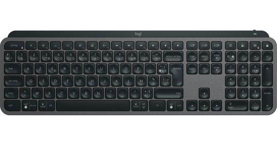 Logitech MX Keys S toetsenbord RF-draadloos + Bluetooth AZERTY Frans Grafiet