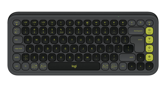 Logitech POP Icon Keys toetsenbord Universeel Bluetooth QWERTY US International Grafiet, Groen