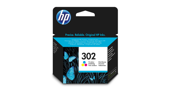 HP 302 originele drie-kleuren inktcartridge