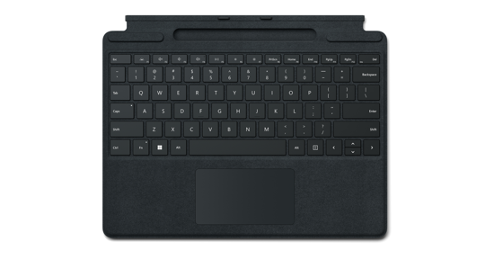 Microsoft Surface Pro Signature Keyboard QWERTY Italiaans  Cover port Zwart