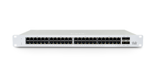 Cisco Meraki MS130-48P Managed L2 Gigabit Ethernet (10/100/1000) Power over Ethernet (PoE) 1U Wit