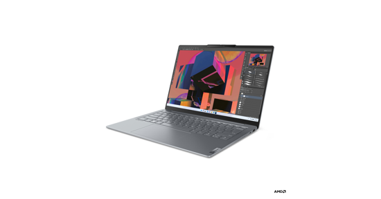 Lenovo Yoga Slim 6 14APU8 Laptop 35,6 cm (14") WUXGA AMD Ryzen™ 7 7840U 16 GB LPDDR5-SDRAM 1 TB SSD Wi-Fi 6E (802.11ax) Windows 11 Home Grijs