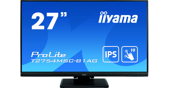 iiyama ProLite T2754MSC-B1AG computer monitor 68,6 cm (27") 1920 x 1080 Pixels Full HD LED Touchscreen Multi-gebruiker Zwart