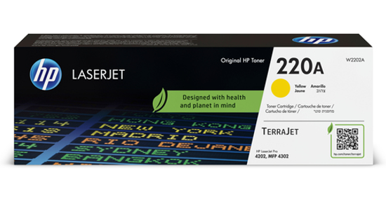 HP 220A originele LaserJet-tonercartridge, geel