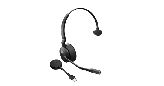 Jabra Engage 55 Headset Draadloos Hoofdband Kantoor/callcenter Bluetooth Oplaadhouder Zwart