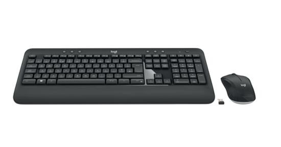 Logitech Advanced MK540 toetsenbord Inclusief muis USB QWERTY Scandinavisch Zwart, Wit