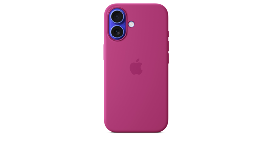 Apple Siliconenhoesje met MagSafe voor iPhone 16 - Fuchsia