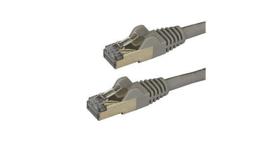 Startech 3m grijs Cat6a Ethernet netwerkkabel shielded (STP) Cat6a patchkabel Cat 6a