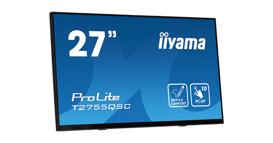 iiyama ProLite T2755QSC-B1 computer monitor 68,6 cm (27") 2560 x 1440 Pixels Full HD LCD Touchscreen Zwart