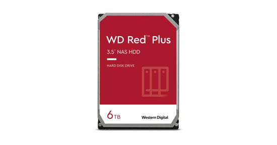 Western Digital Red Plus WD60EFPX interne harde schijf 3.5" 6 TB SATA III