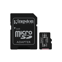 Kingston 64GB micSDXC Canvas Select Plus 100R A1 C10 kaart + ADP