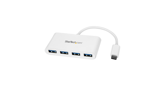 Startech 4 Port USB-C Hub met 4x USB-A Ports (USB 3.0 SuperSpeed) - USB Bus Powered - USB-C nar USB-A Laptop Adapter Hub - USB 3.2 Gen 1 (5Gbps) Type-C Hub - Wit