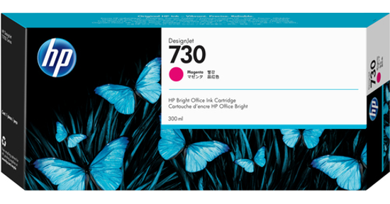 HP 730 magenta DesignJet inktcartridge, 300 ml