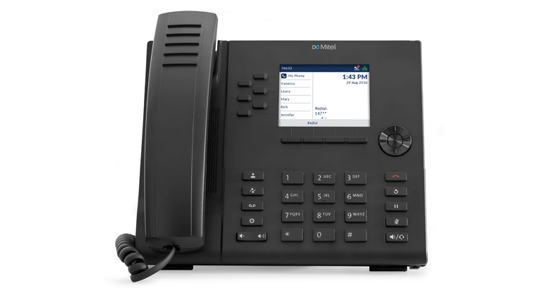 Mitel 6915 IP telefoon Zwart LCD Wifi