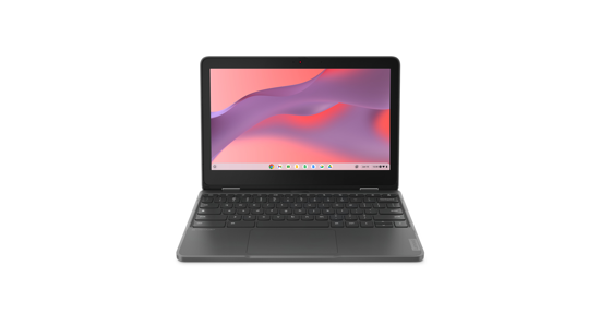 Lenovo 300e Yoga Chromebook 29,5 cm (11.6") Touchscreen HD MediaTek Kompanio 520 4 GB LPDDR4x-SDRAM 32 GB eMMC Wi-Fi 6 (802.11ax) ChromeOS Grijs