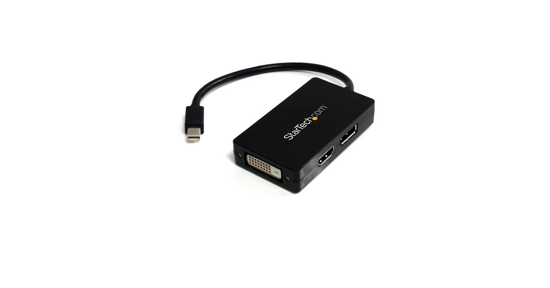 Startech A/V-reisadapter: 3-in-1 Mini DisplayPort naar DisplayPort DVI- of HDMI-converter