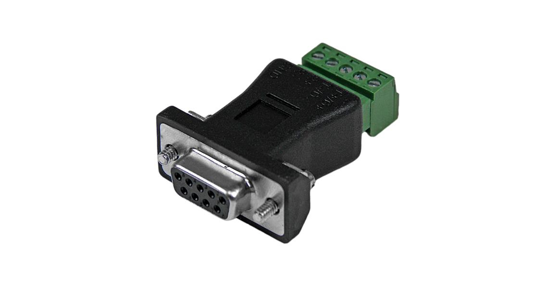 Startech RS422 RS485 Serial DB9 -> Terminal Block Adapter Zwart