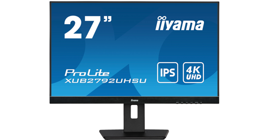 iiyama ProLite XUB2792UHSU-B5 computer monitor 68,6 cm (27") 3840 x 2160 Pixels 4K Ultra HD LED Zwart