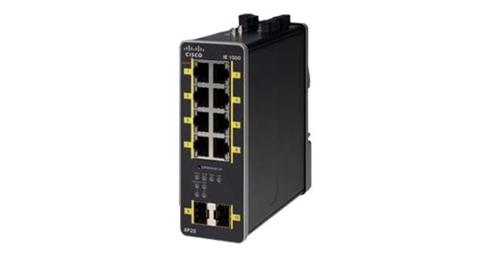 Cisco IE-1000-8P2S-LM netwerk-switch Managed Gigabit Ethernet (10/100/1000) Power over Ethernet (PoE) Zwart