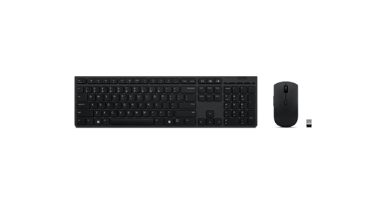 Lenovo 4X31K03968 toetsenbord Inclusief muis RF-draadloos + Bluetooth Belgisch, Engels Grijs