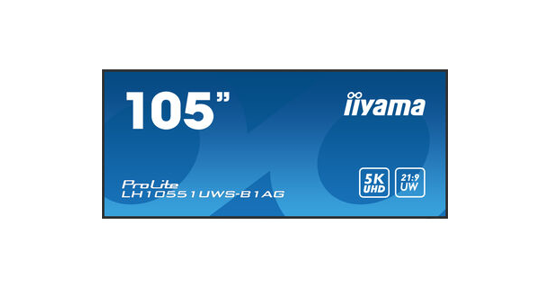 iiyama LH10551UWS-B1AG beeldkrant Digitale signage flatscreen 2,66 m (104.7") LED 500 cd/m² UltraWide Full HD Zwart 24/7