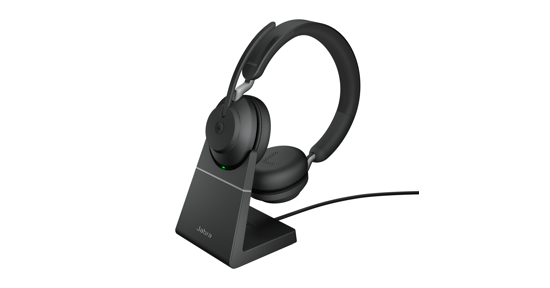 Jabra Evolve2 65, MS Stereo Headset Draadloos Hoofdband Kantoor/callcenter USB Type-A Bluetooth Zwart