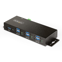 Startech 7-Port Managed USB Hub met 4x USB-A, Heavy Duty met Industriële Stalen Behuizing, ESD & Overspanningsbeveiliging, Wand/Bureau/Din-Rail Montage, USB 3.0/3.1/3.2 Gen 1 5Gbps