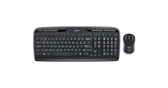 Logitech Wireless Combo MK330 toetsenbord Inclusief muis USB QWERTY Engels Zwart