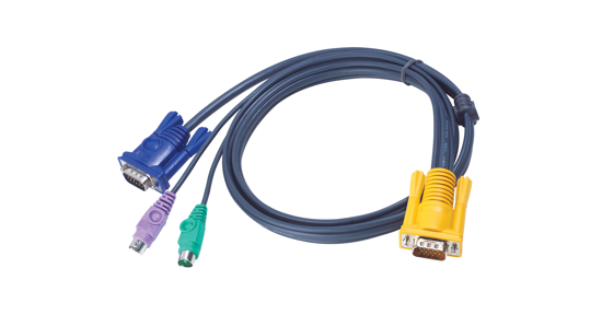 ATEN 1.8M PS/2 KVM Kabel met 3 in 1 SPHD