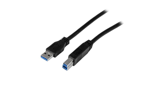 Startech 1 m gecertificeerde SuperSpeed USB 3.0 A-naar-B-kabel M/M