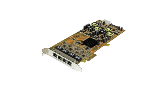 Startech 4-poorts gigabit Power over Ethernet PCIe-netwerkkaart PSE / PoE PCI Express NIC