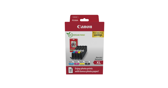 Canon 6443B008 inktcartridge 4 stuk(s) Origineel Hoog (XL) rendement Zwart, Cyaan, Magenta, Geel