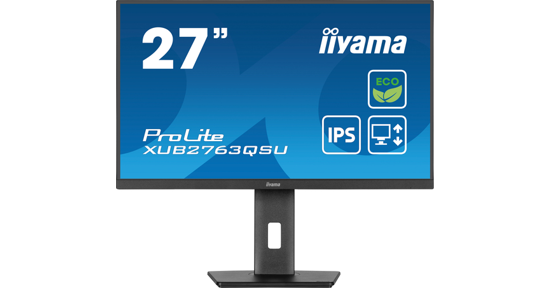 iiyama ProLite XUB2763QSU-B1 computer monitor 68,6 cm (27") 2560 x 1440 Pixels Full HD LED Zwart