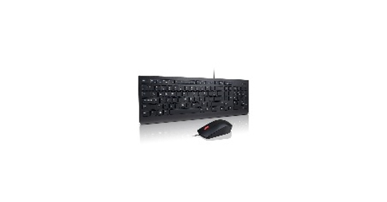 Lenovo 4X30L79921 toetsenbord Inclusief muis USB QWERTY Brits Engels Zwart