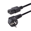 Startech 3m Stroomkabel, 18AWG, EU Schuko naar C13 Voedingskabel, 250V 10A, Zwart, AC Vervangkabel, TV/Monitor Stroomkabel, Schuko CEE 7/7 naar IEC 60320 C13 Voedingskabel, PC Electriciteitssnoer