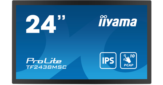 iiyama PROLITE Digitaal A-kaart 61 cm (24") LED 600 cd/m² Full HD Zwart Touchscreen