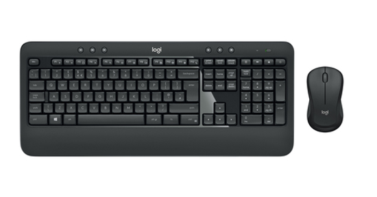 Logitech Advanced MK540 toetsenbord Inclusief muis USB QWERTZ Duits Zwart, Wit