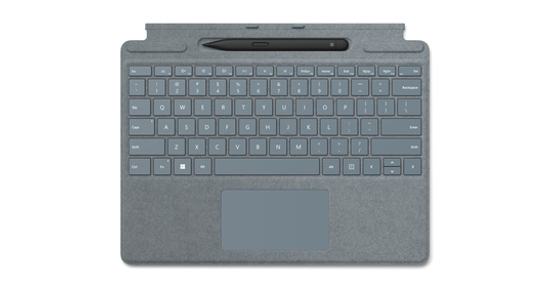 Microsoft Surface Pro Signature Keyboard with Slim Pen 2 AZERTY Frans  Cover port Blauw