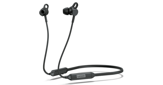 Lenovo 4XD1B65028 hoofdtelefoon/headset Bedraad en draadloos In-ear Oproepen/muziek Micro-USB Bluetooth Zwart