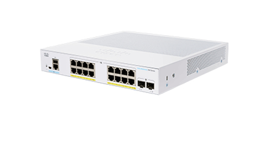 Cisco CBS350-16FP-2G-EU netwerk-switch Managed L2/L3 Gigabit Ethernet (10/100/1000) Zilver