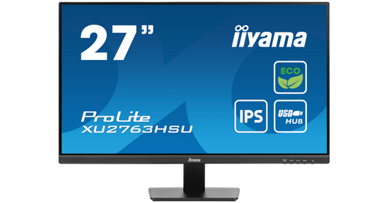 iiyama ProLite XU2763HSU-B1 computer monitor 68,6 cm (27") 1920 x 1080 Pixels Full HD LED Zwart