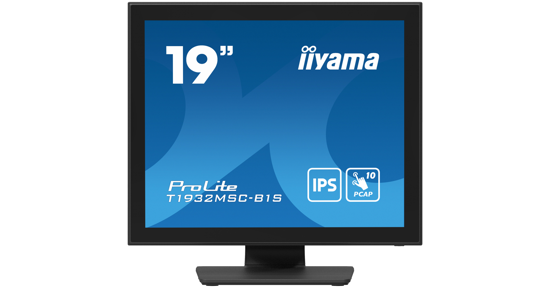 iiyama ProLite T1932MSC-B1S computer monitor 48,3 cm (19") 1280 x 1024 Pixels Full HD LED Touchscreen Tafelblad Zwart