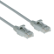 ACT Grijze 1.5 meter LSZH U/UTP CAT6 datacenter slimline patchkabel snagless met RJ45 connectoren