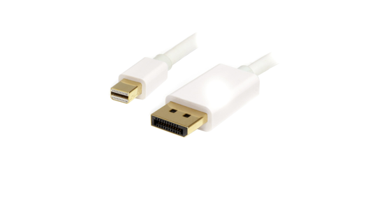 Startech 2m Mini DisplayPort naar DisplayPort 1.2 Kabel - 4K x 2K UHD Mini DisplayPort naar DisplayPort Adapter Kabel - Mini DP naar DP Monitor Kabel - mDP naar DP Kabel - Wit